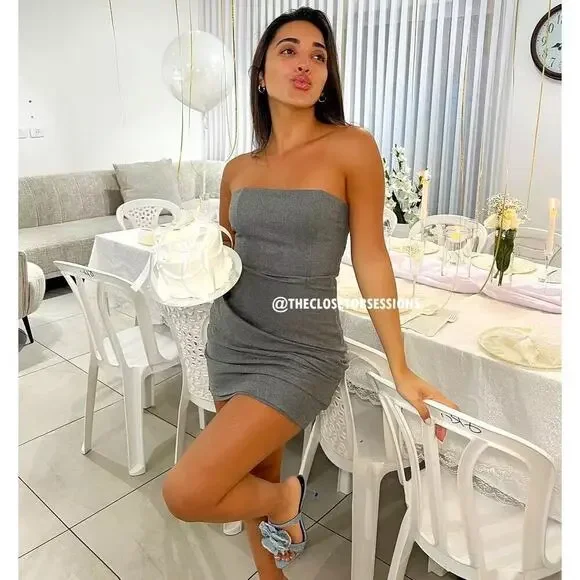 ZARA BLOGGER FAVE!!! Draped Short Dress NWT - Picture 4 of 16